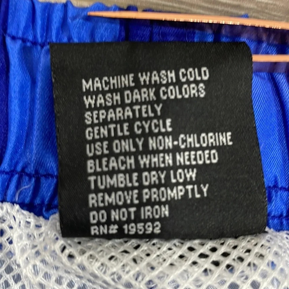 NWOT Cromer Resortwear Swim Trunks Elastic Waist Blue Striped L (36/38) - Picture 13 of 15